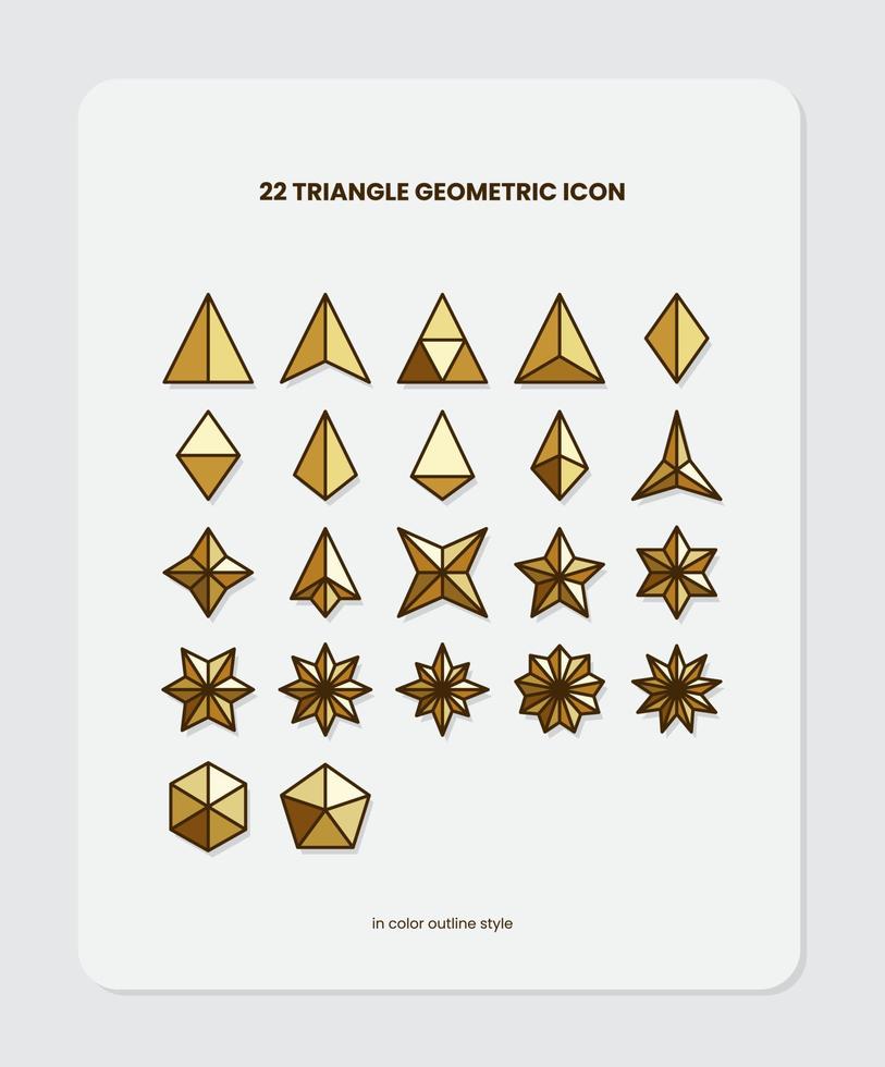 211105 - Dreieck geometrische Farbkontur vektor