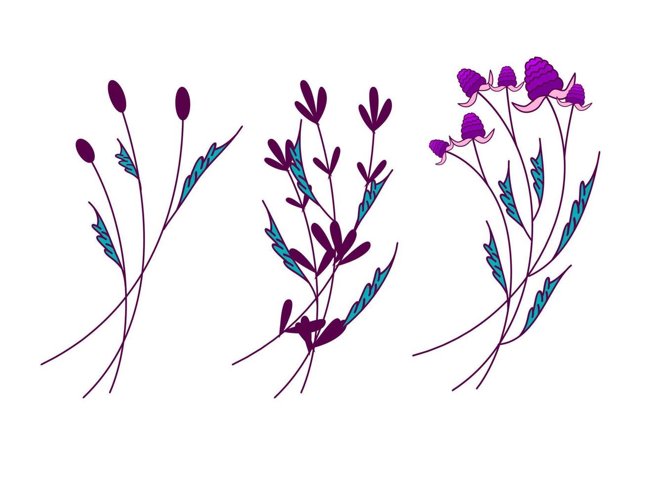 blomma och blad ikon vektorillustration för mönster vektor