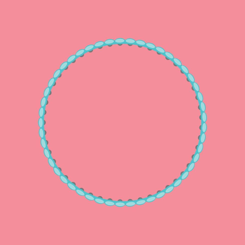 sport hula hoop ikon platt vektorillustration vektor