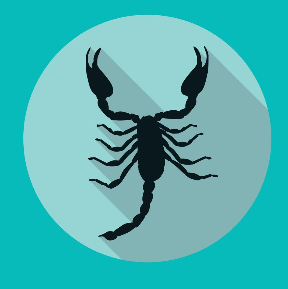 Skorpion-Silhouette-Symbol-Vektor-illustration vektor