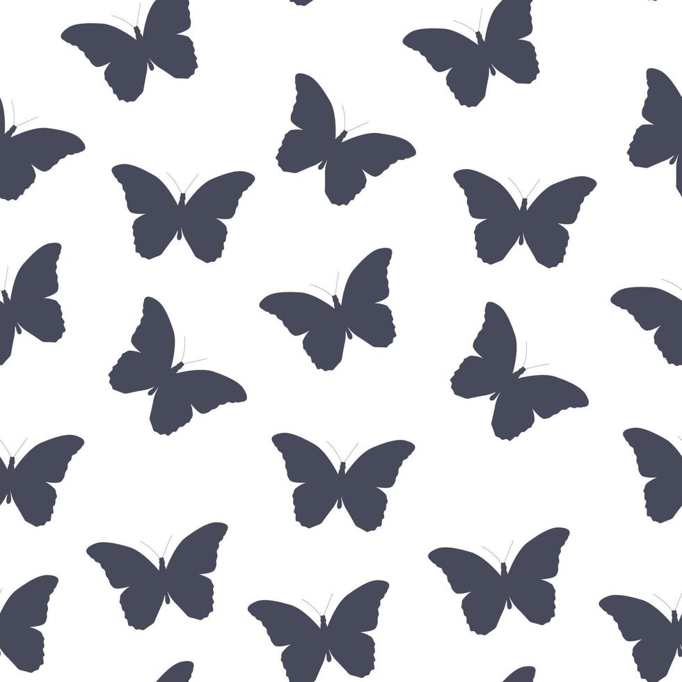 Schmetterling nahtloser einfacher Musterhintergrund vektor