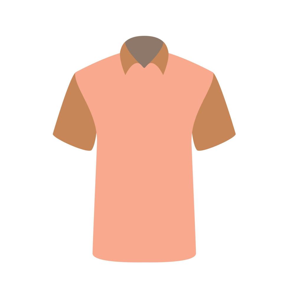 schönes rosa T-Shirt, isoliert auf weiss. Vektor-Illustration. vektor