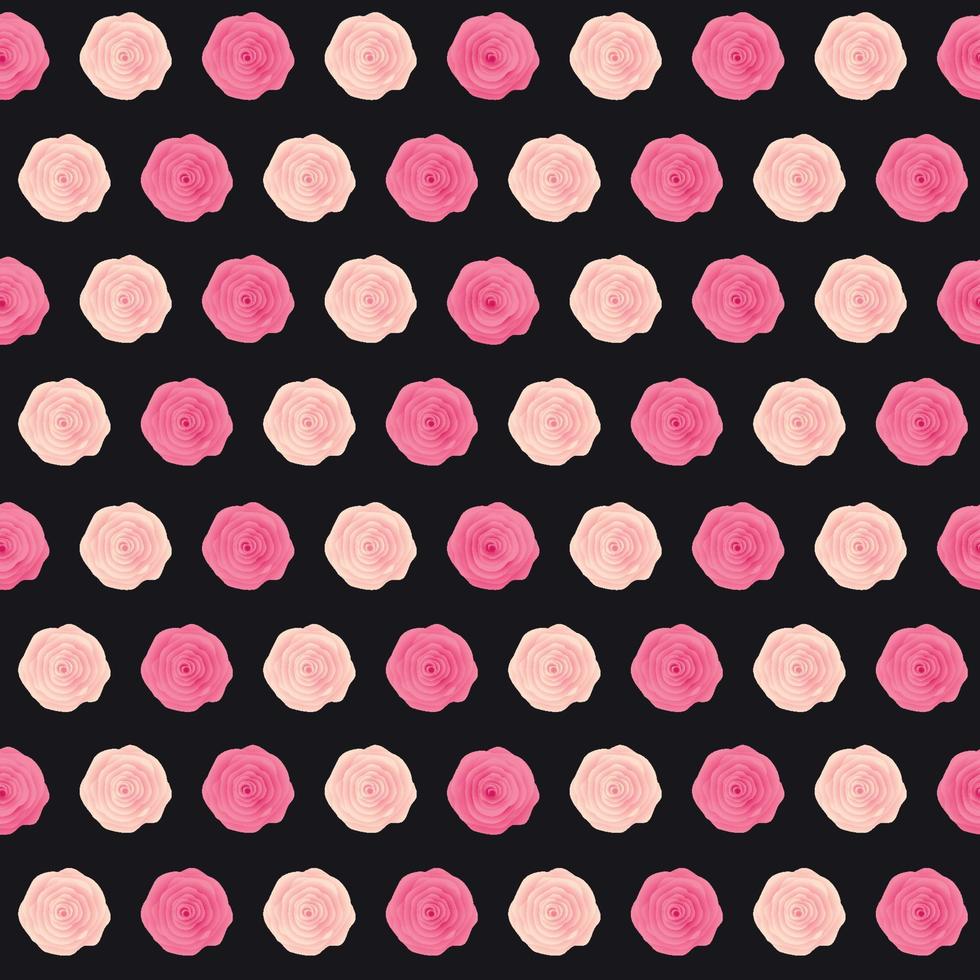 süße Rose Blume nahtlose Muster Hintergrund Vektor-Illustration vektor