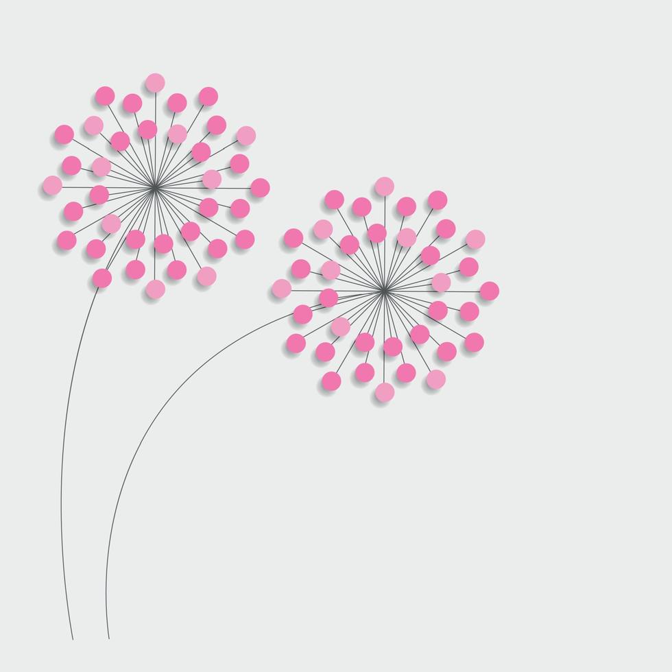 abstrakter bunter Hintergrund mit Blumen. Vektor-Illustration vektor