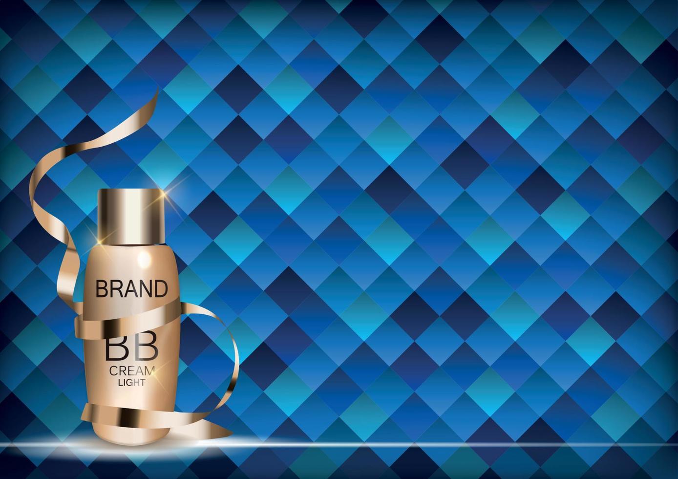 bb cream flaska mall för annonser eller tidningen bakgrund. 3D realistisk vektor iillustration