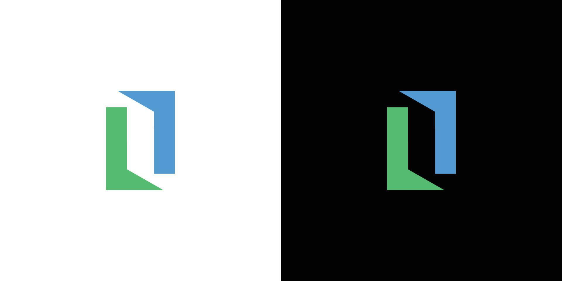 modern och sofistikerad bokstav i initial logotypdesign vektor