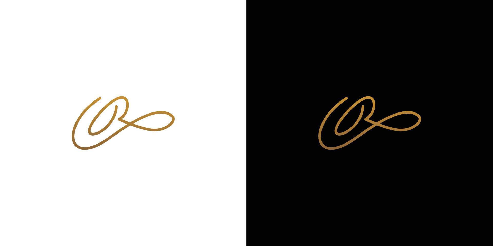 modern och elegant logotypdesign med r initialer vektor
