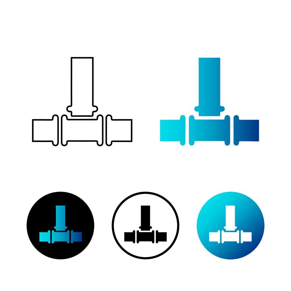 abstrakte Rohrklempner-Symbolillustration vektor