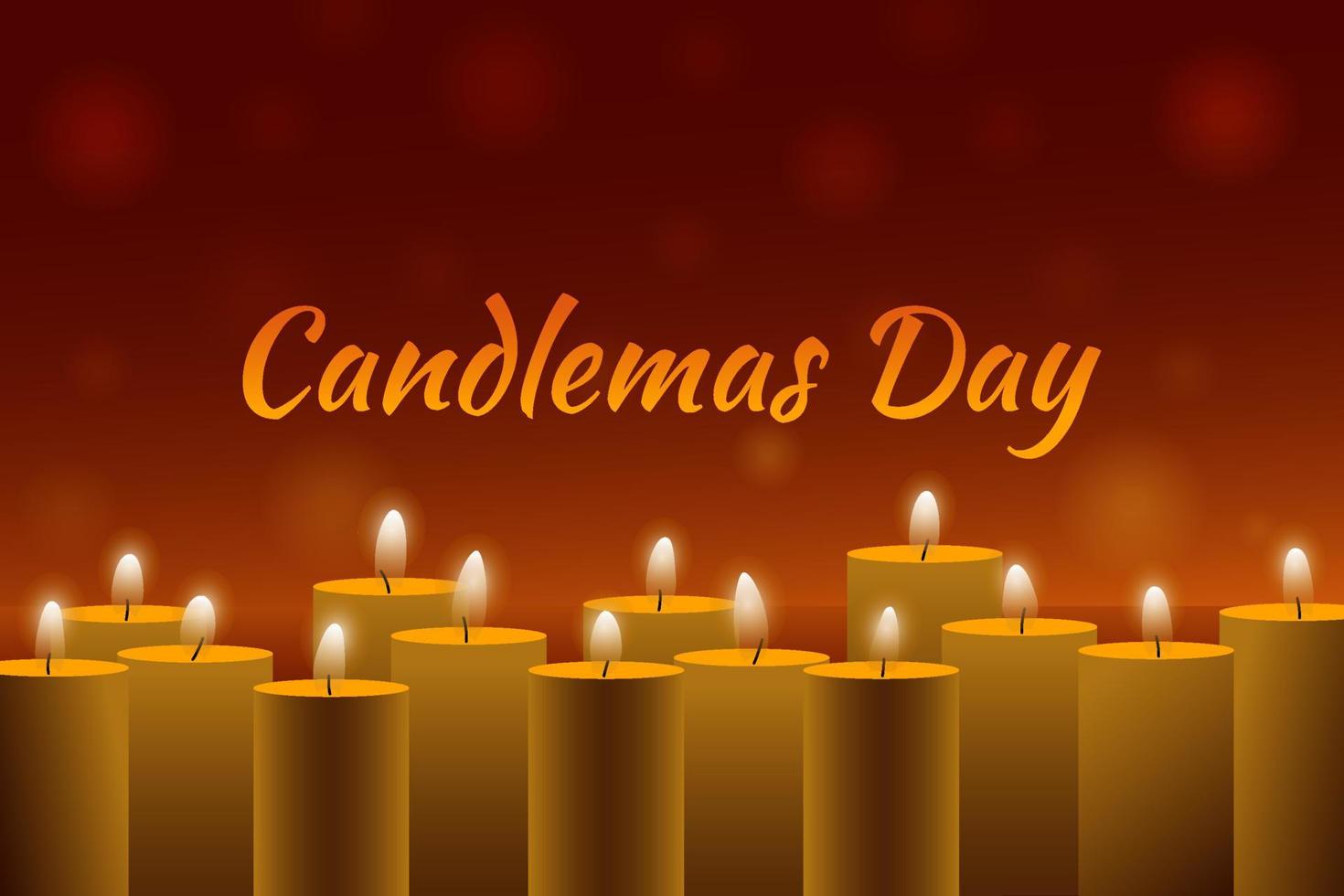 Candlemas Day Hintergrund mit Kerze vektor
