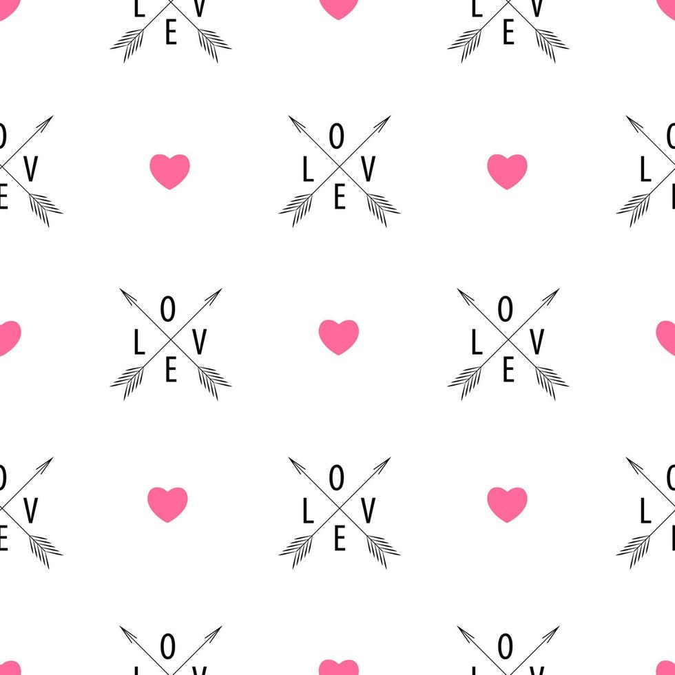 abstrakt sömlösa mönster bakgrund witj kärlek hjärta symbol. vektor illustration