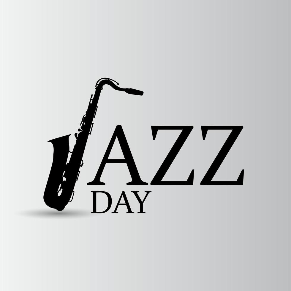 jazz dag bakgrund. vektor illustration