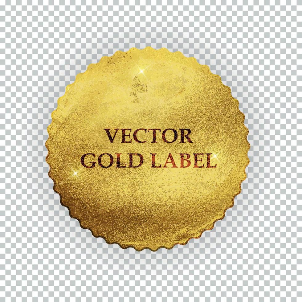 premium kvalitet glänsande gyllene etikett lyxmärke skylt på transparent bakgrund. kan användas som bästa val, pris, begränsad upplaga, till salu och andra företag klistermärke logotyp. vektor illustration