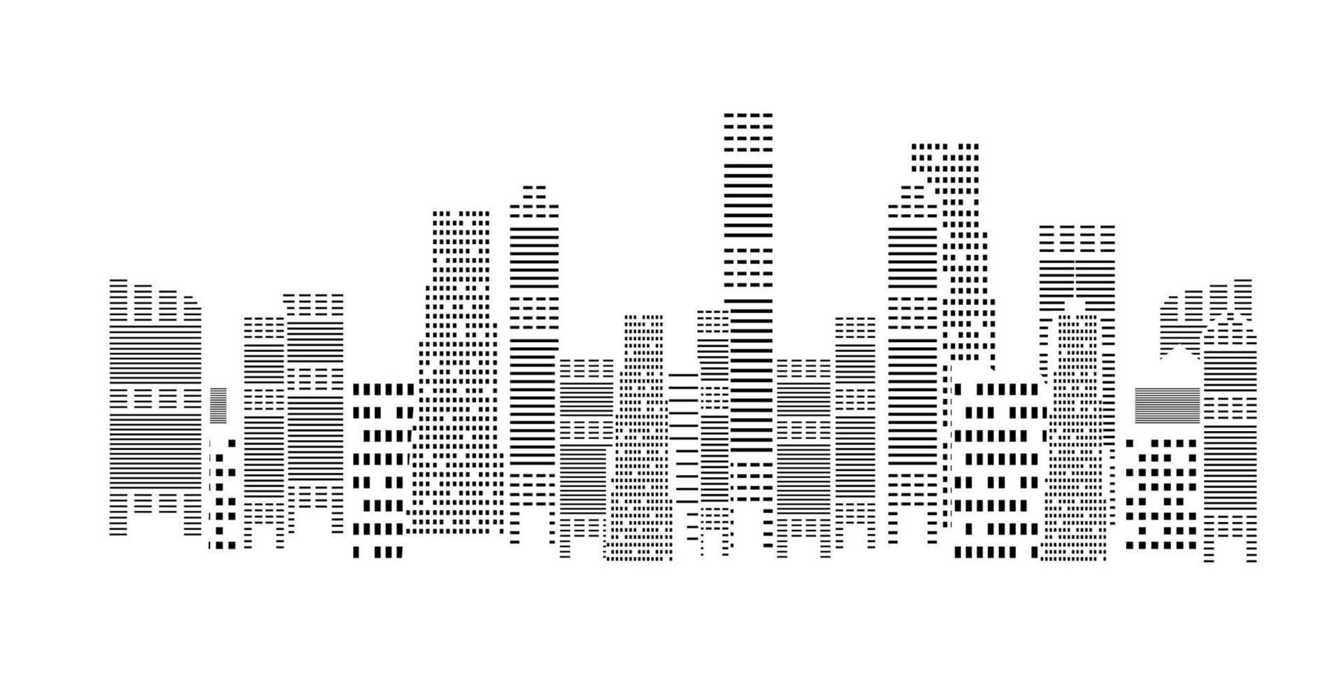 siluett staden bakgrund. vektor illustration