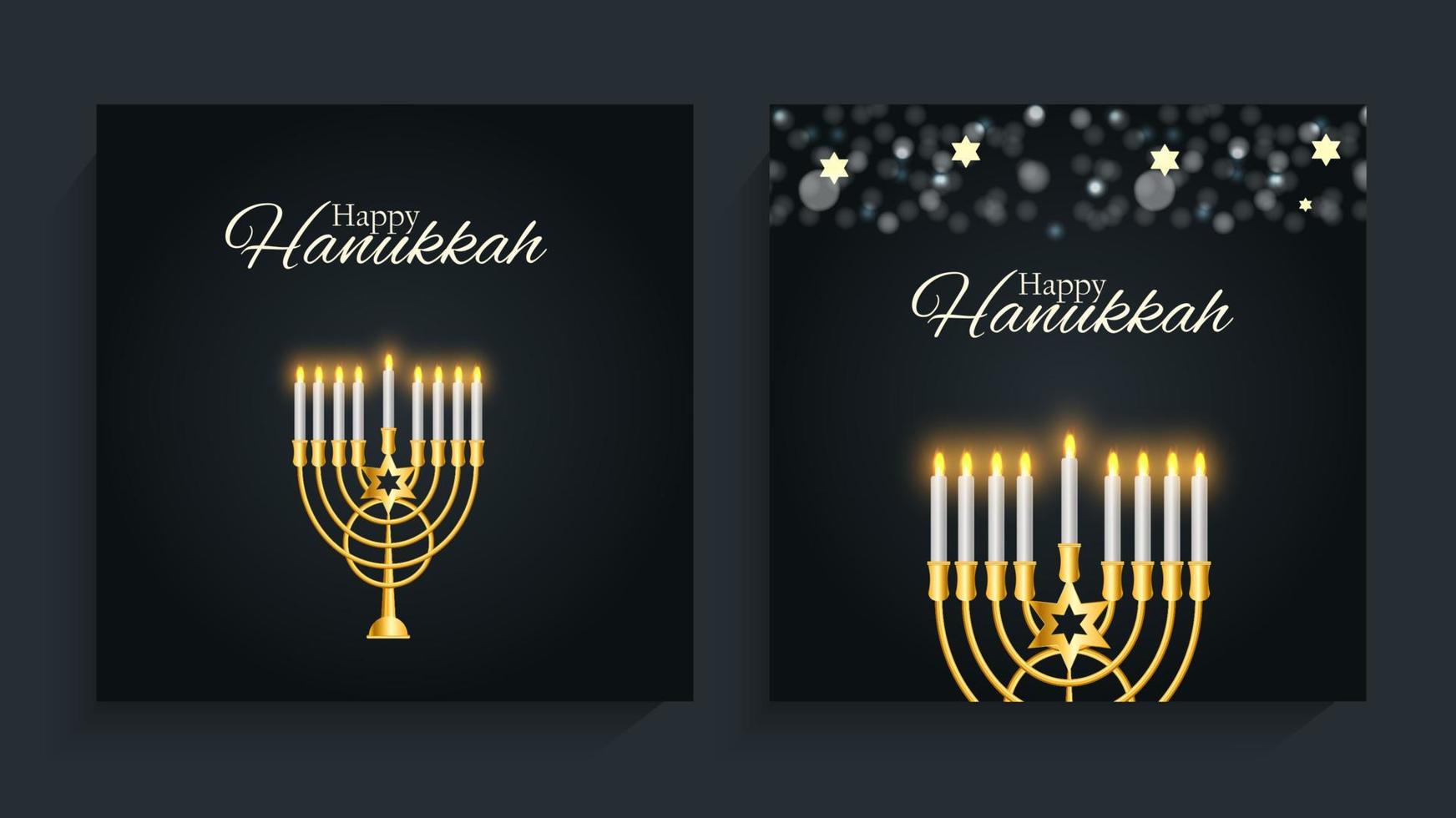 glückliches Chanukka, jüdischer Feiertagshintergrund. Vektor-Illustration. Chanukka ist der Name des jüdischen Feiertags vektor