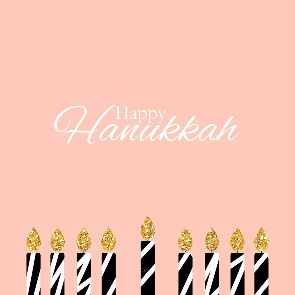 glad Hanukkah, judisk semester bakgrund. vektor illustration. Hanukkah är namnet på den judiska högtiden