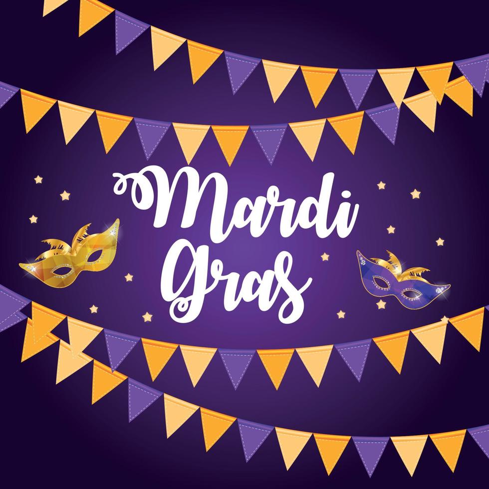 mardi gras broschyr template.celebration gratulationskort backround. vektor illustration