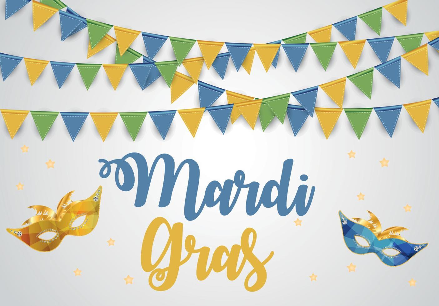 mardi gras broschyr template.celebration gratulationskort backround. vektor illustration