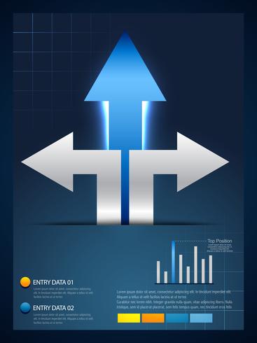 kreative Pfeil Infographik Vorlage vektor