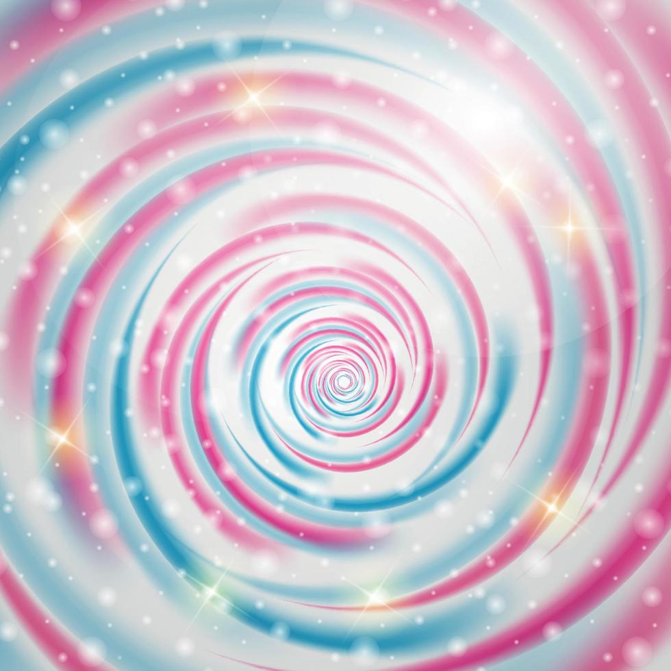 abstrakte blaue und rosa Welle im Hintergrund. Vektor-Illustration. vektor