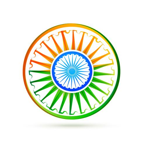 schöne kreative Vektor indischen Flaggendesign