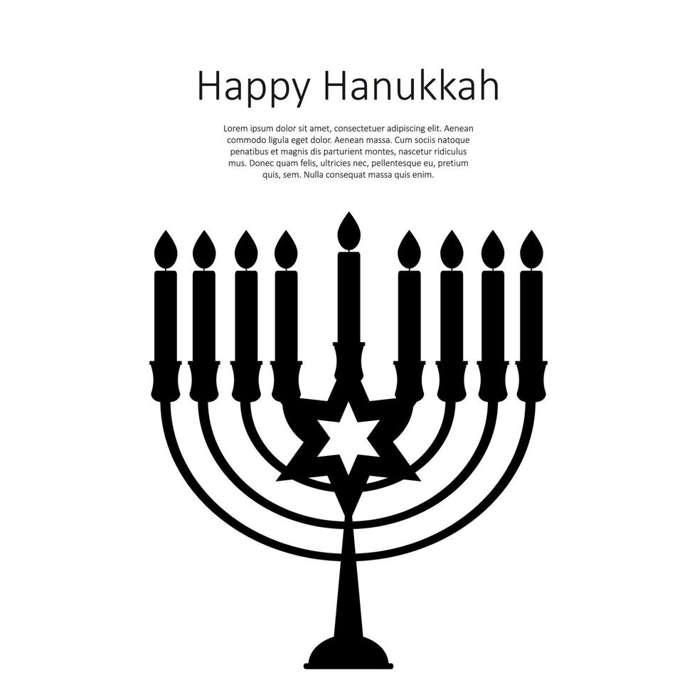 glad Hanukkah, judisk semester bakgrund. vektor illustration. Hanukkah är namnet på den judiska högtiden.