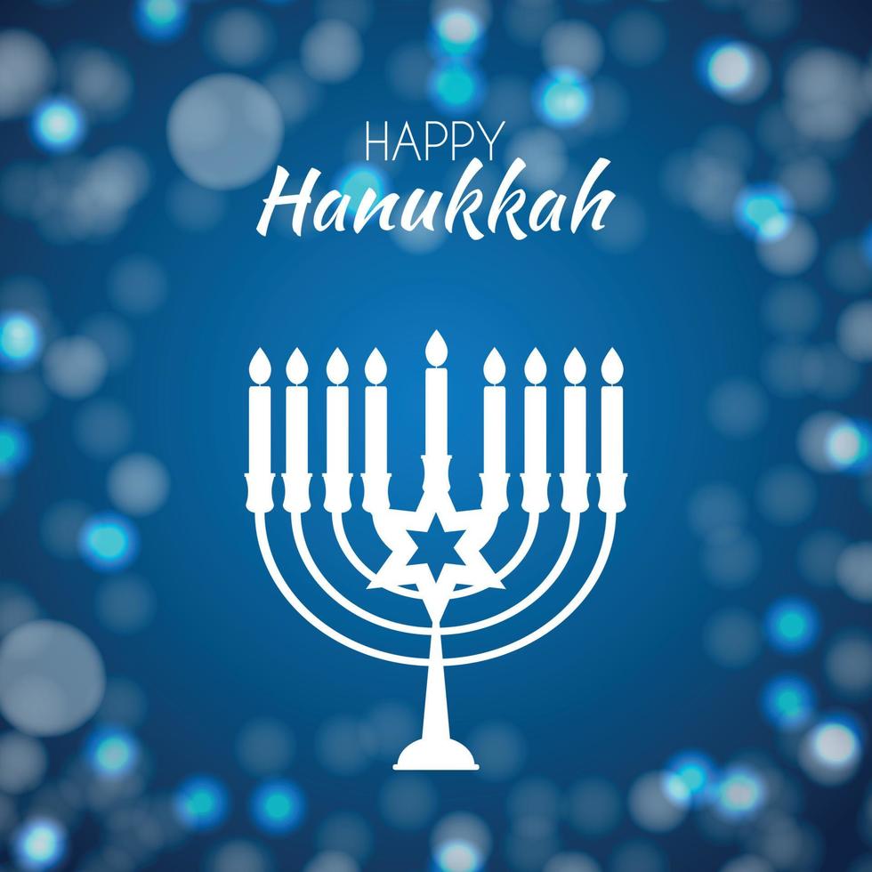 glad Hanukkah, judisk semester bakgrund. vektor illustration. Hanukkah är namnet på den judiska högtiden.