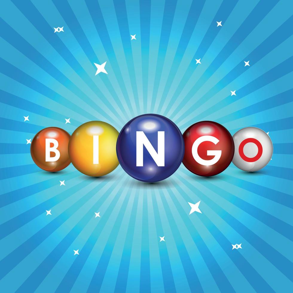 Realistische Ball Lotterie Zahlen Symbol Hintergrund Vektor Illustration