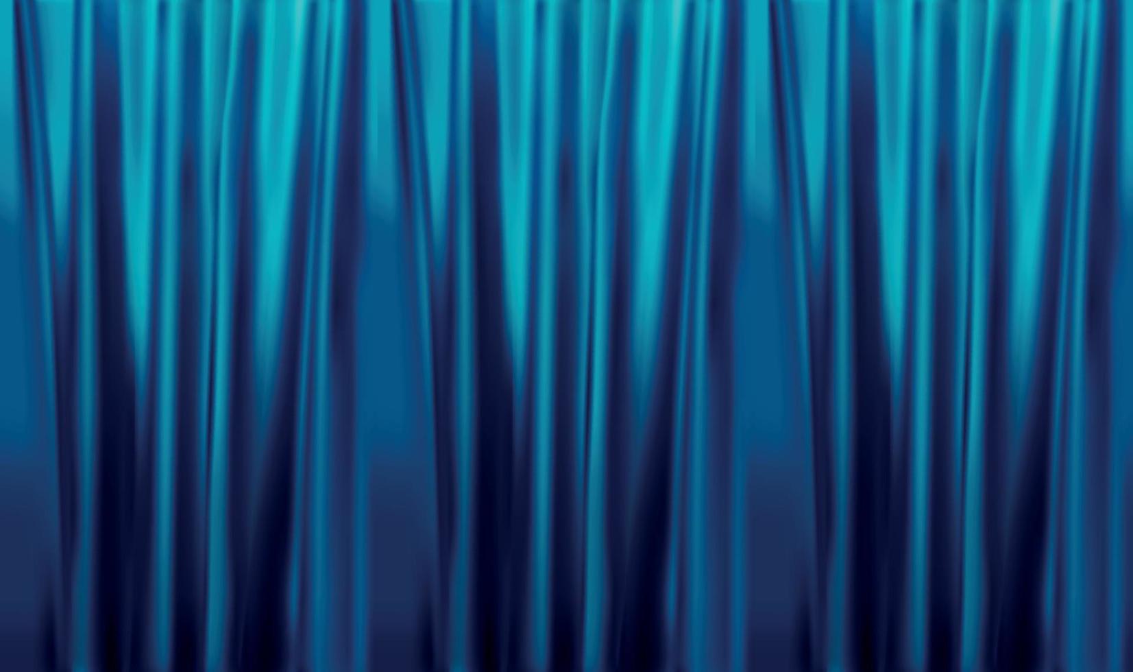 bunte naturalistische blaue Vorhänge mit Farbverlauf. nahtloses Muster. Vektor-Illustration. vektor