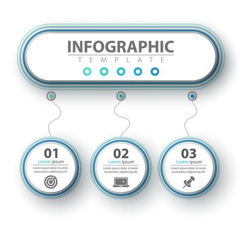 Business infographic. Papper origami mall. vektor