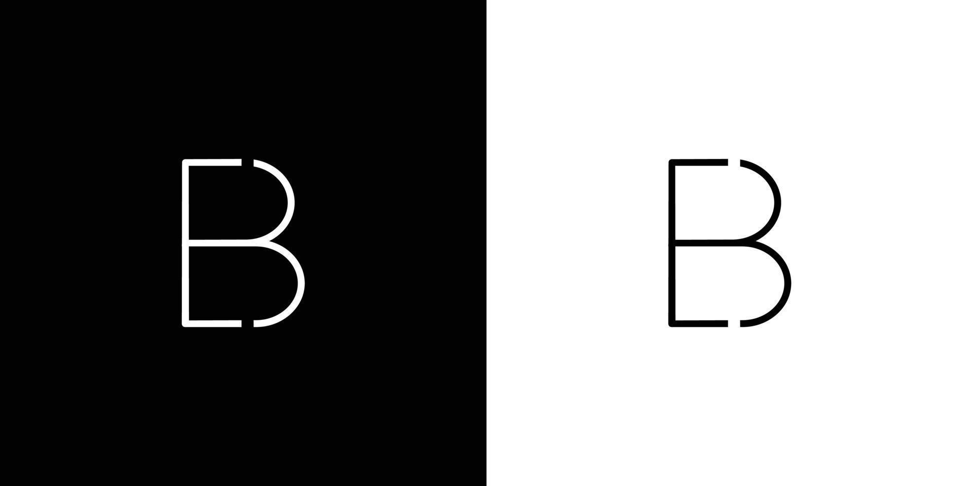 einzigartiges und modernes eb-initialen-logo vektor