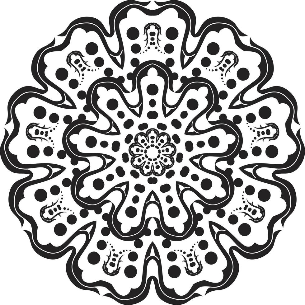 Mandalas-Malbuchseiten, dekoratives rundes Ornament in Blumenform, orientalischer Vektor, Anti-Stress-Therapiemuster, Webdesignelemente, Yoga-Logos-Vektor vektor