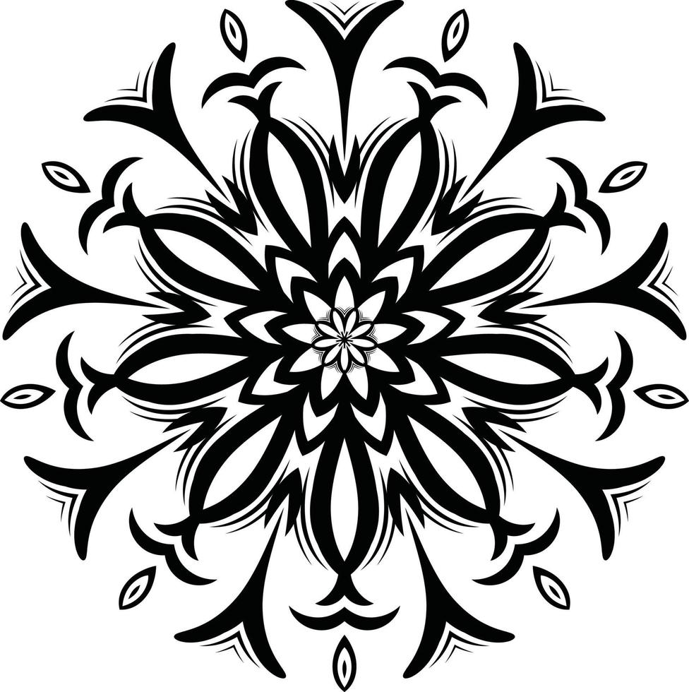 mandalas målarbok sidor, dekorativ rund prydnad i blomform, orientalisk vektor, anti-stress terapimönster, väv designelement, yoga logotyper vektor