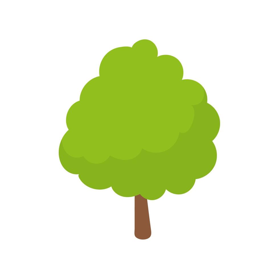 Vektorelement grüner Baum. fruchtbarer Wald zur Dekoration vektor