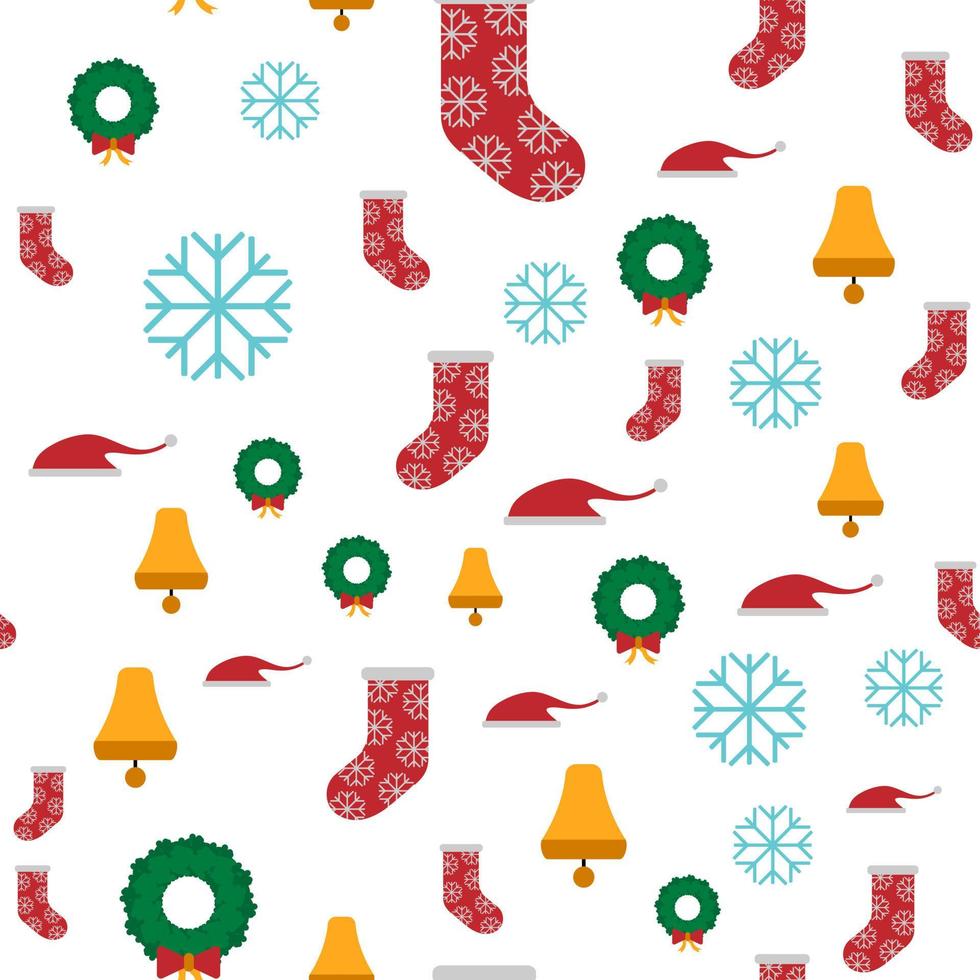 Weihnachtsthema nahtloses Muster perfekt für Hintergrund oder Tapete vektor