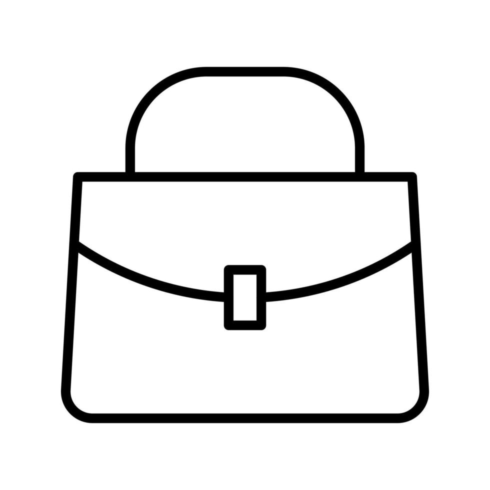 handväska linje ikon vektor