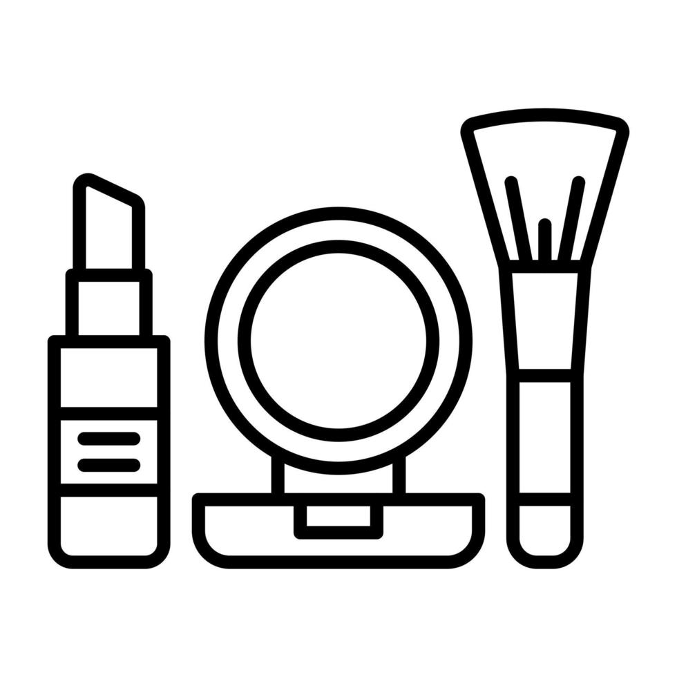 Make-up-Liniensymbol vektor