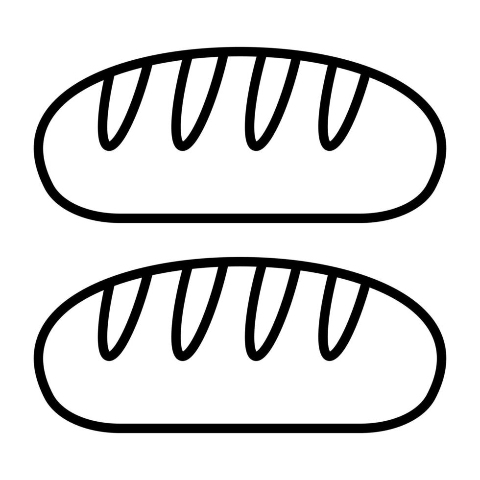 Symbol für die Brotlinie vektor