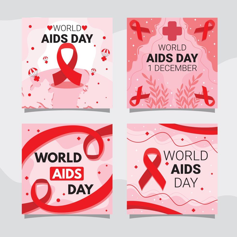 World Aids Day-kort vektor