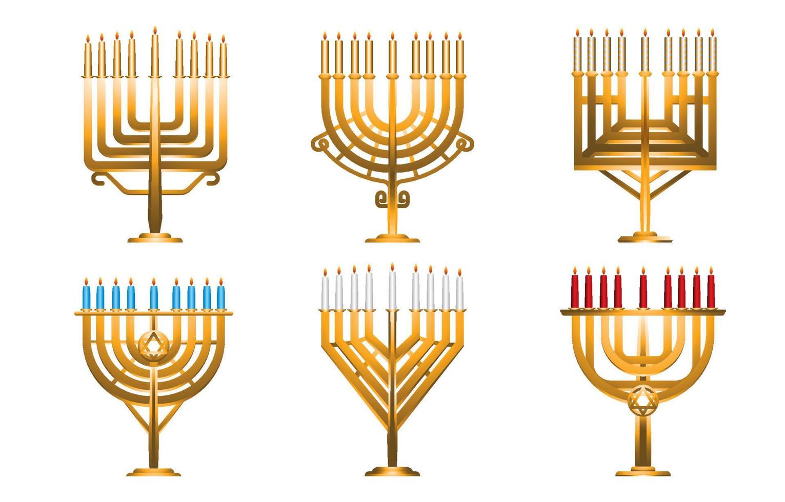 menorah ikon element vektor