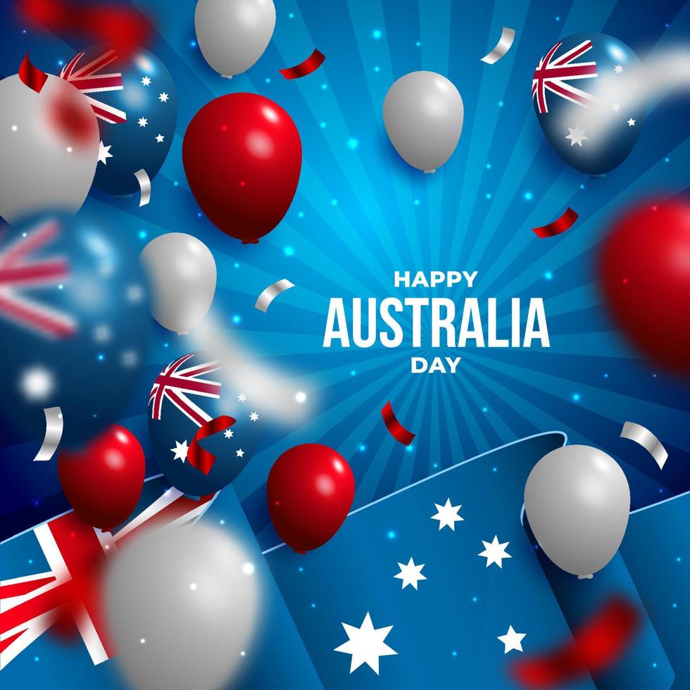 glad australien dag vektor