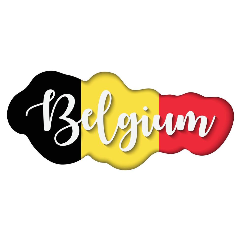 Abbildung der belgischen Flagge vektor