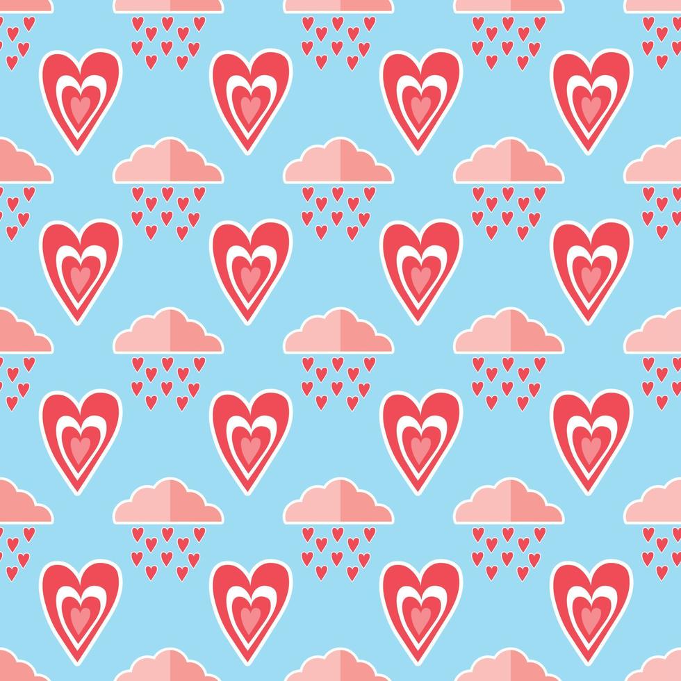 Valentinstag süße Dinge nahtlose Muster vektor