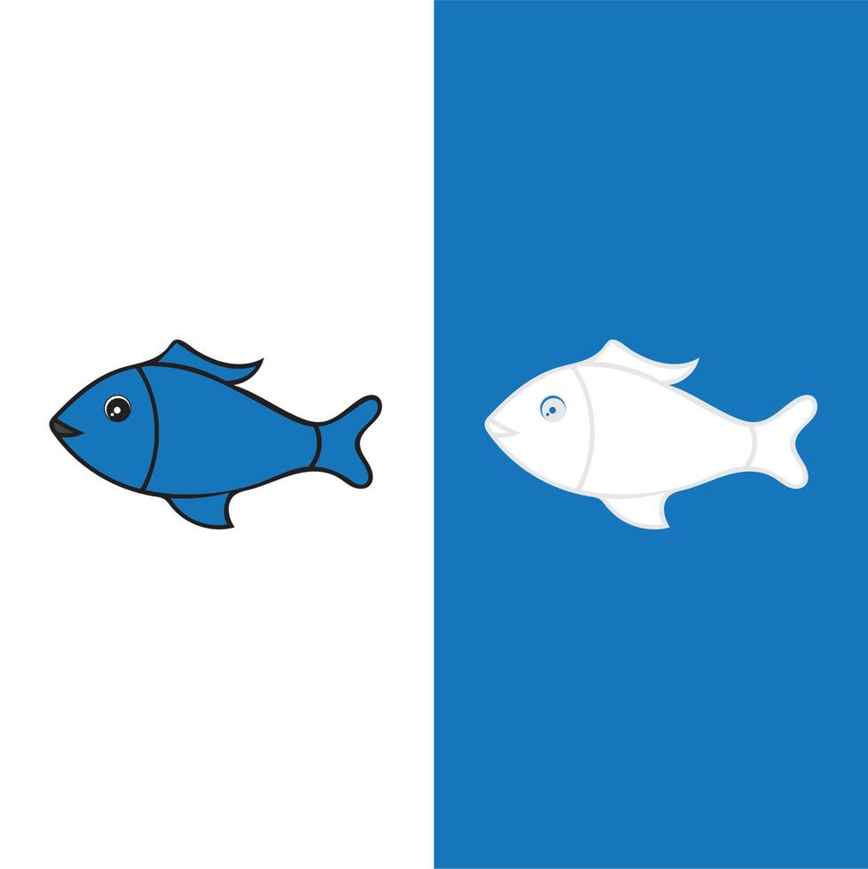 fisk logotyp mall kreativ vektor