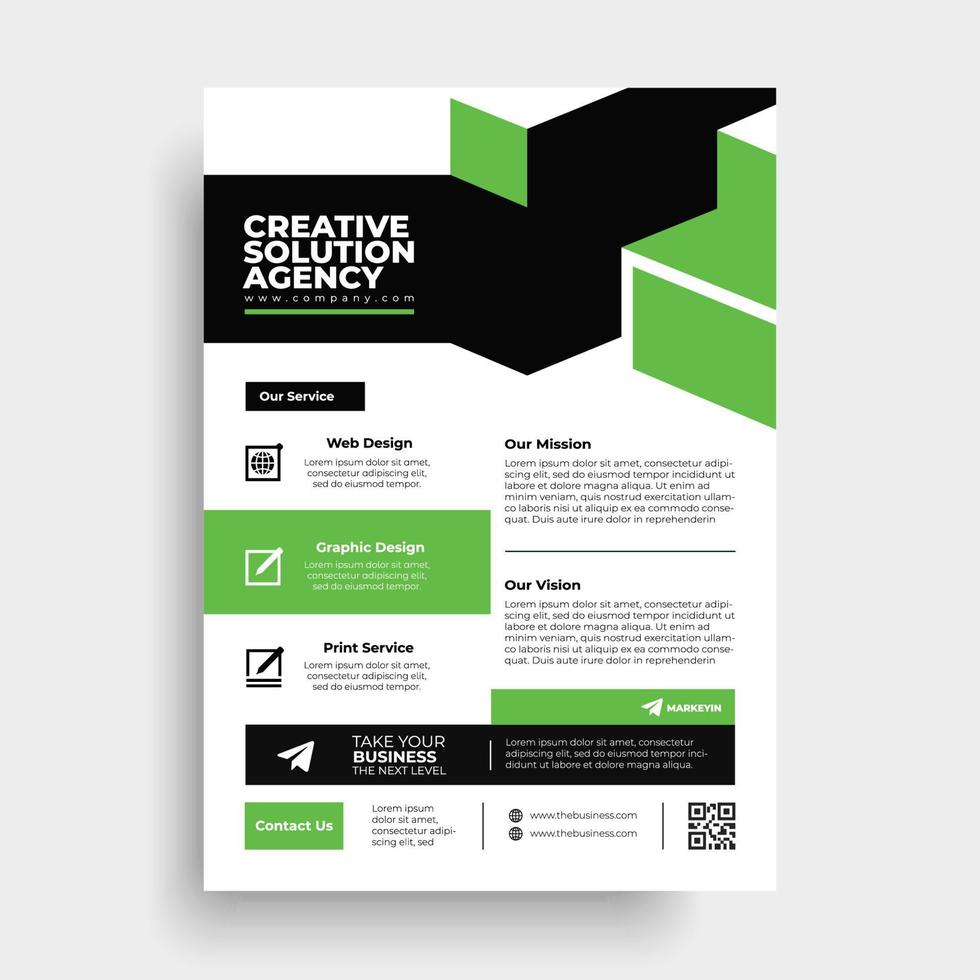 Layout-Vorlage Broschüre Hintergrund Vektor-Design A4-Format für Poster Flyer vektor