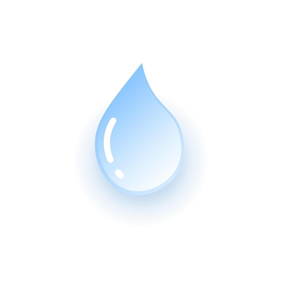 Blau Wasser fallen Illustration Design vektor