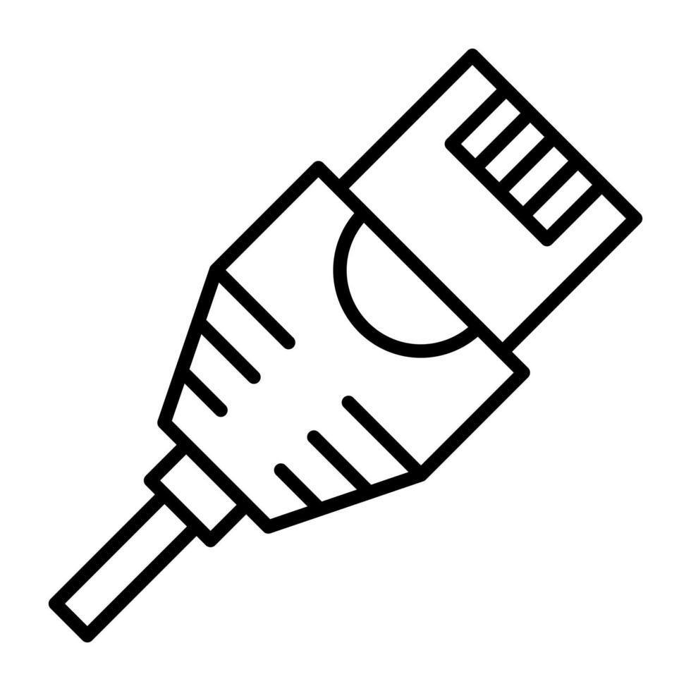 RJ45-Liniensymbol vektor