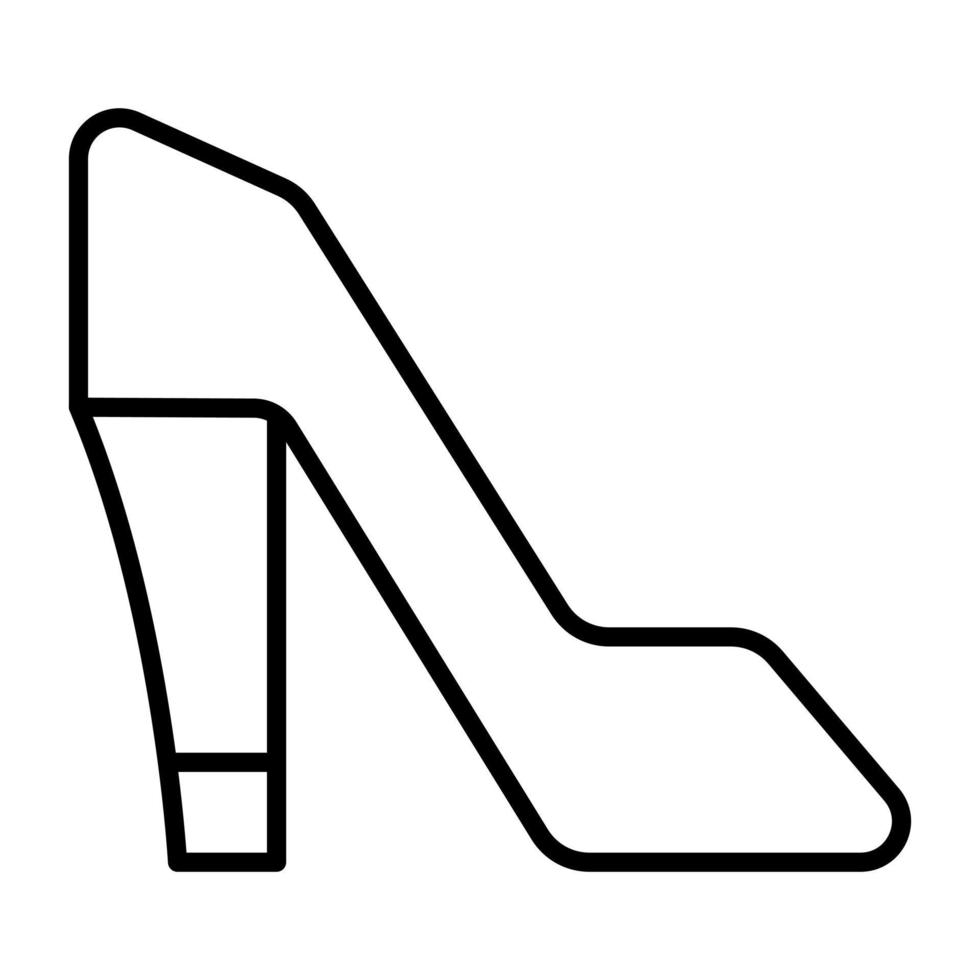 High Heels Liniensymbol vektor