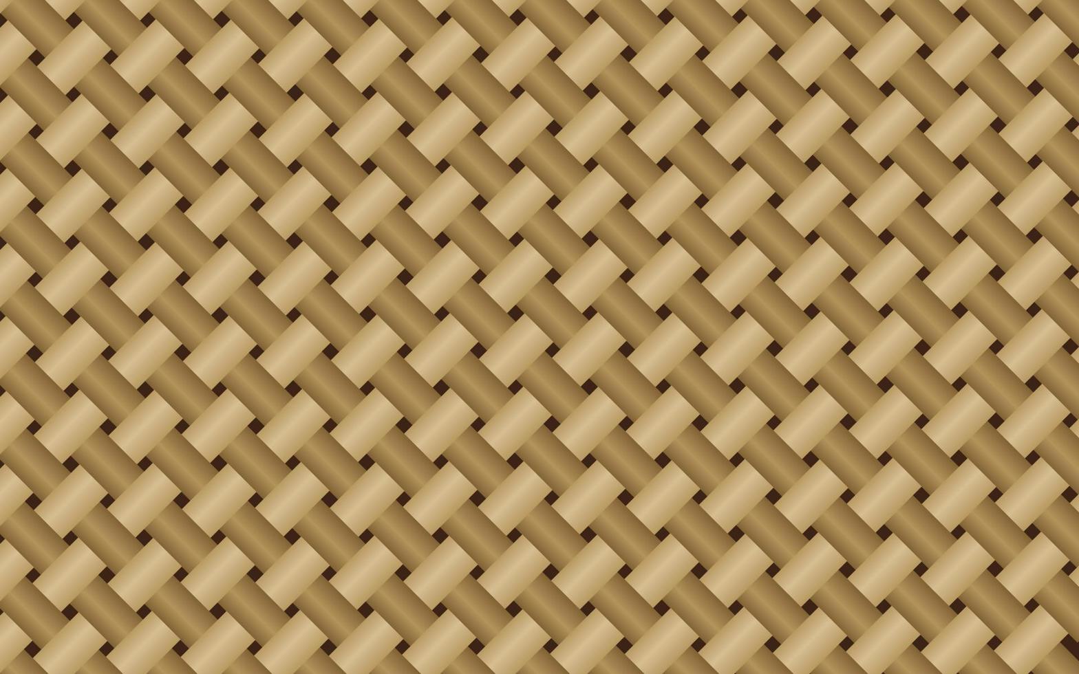 handgjorda bambu matta bakgrundsmönster vektor