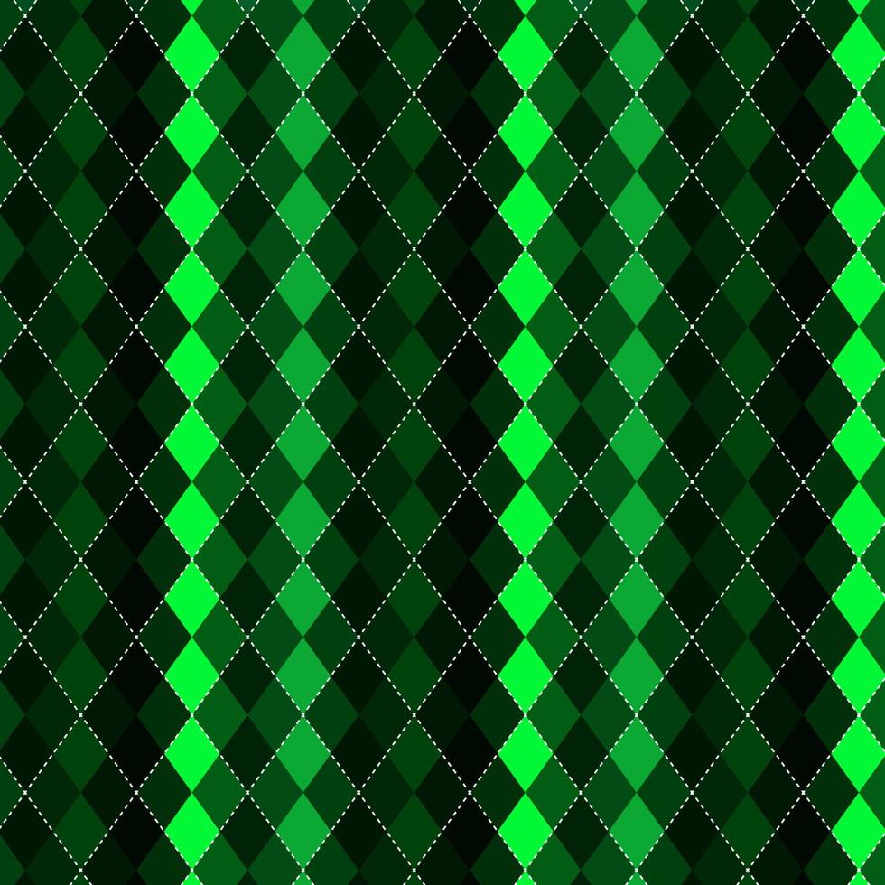 jul argyle mönster i gröna nyanser vektor