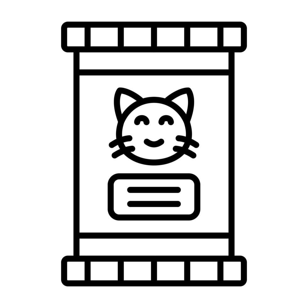 Symbol für Katzenfutter vektor